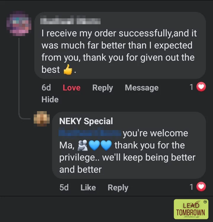 Comment from Racheal